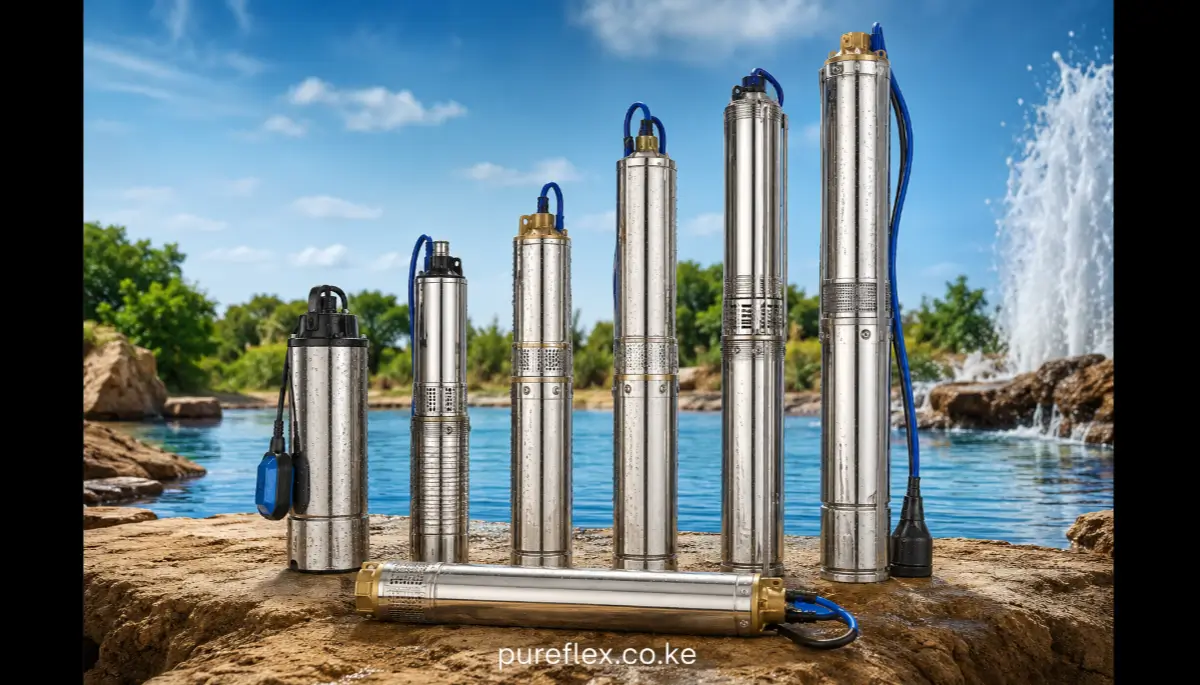 Submersible water pumps in Kenya for boreholes, homes, farms and commercial water systems