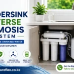 Best undersink reverse osmosis system in Kenya for clean drinking water, designed for homes with salty borehole, municipal and other challenging water sources.