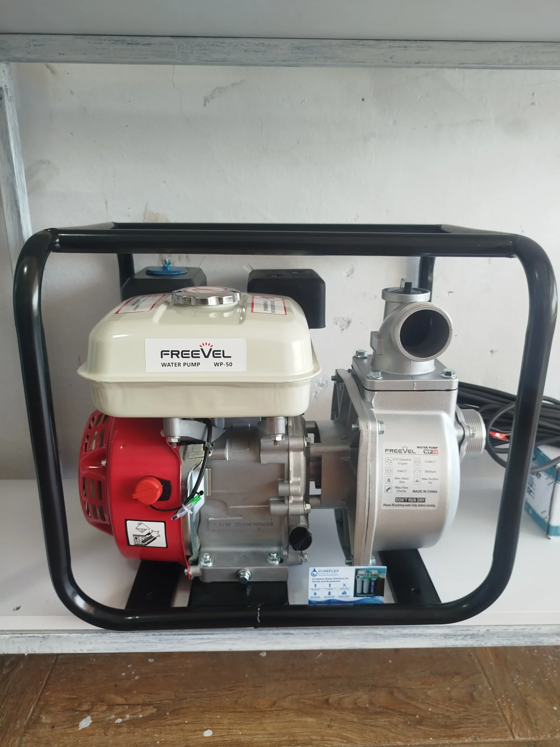 Maxmech MWP-80 3-inch 7HP petrol water pump for high-volume water transfer, irrigation and drainage in Kenya