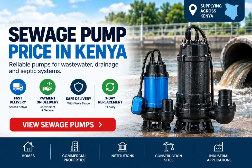 Sewage pump price in Kenya with reliable submersible sewage pumps for wastewater and septic systems