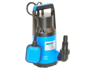 Dayliff DDW750S submersible drainage water pump with float switch and blue housing.