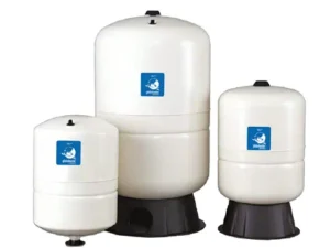 Dayliff pressure tanks in three sizes for domestic water pump pressure kit systems.