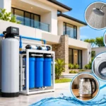 Whole house water filter system for a Kenyan home with RO, water softening and filtration for showers, taps and household water.